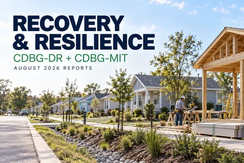 CDBG-DR and CDBG-MIT August 2026 Reports Now Posted